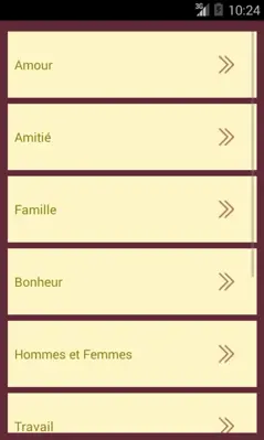 Proverbes et Citations android App screenshot 0