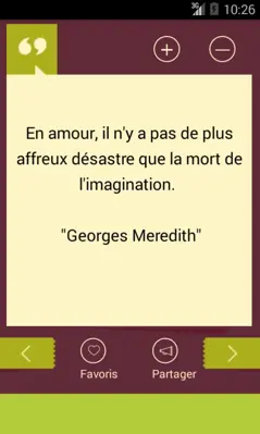 Proverbes et Citations android App screenshot 2